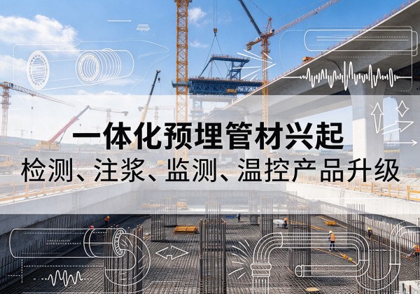镇巴一体化管材产品兴起，声测注浆一体管、多功能预埋管应用增多